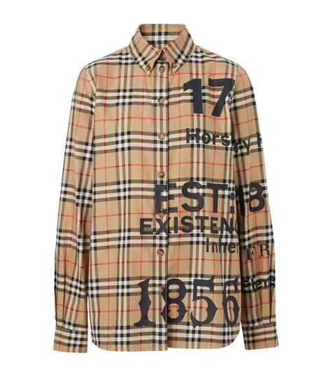 burberry print shirt